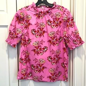 Crew floral cotton shirt size S